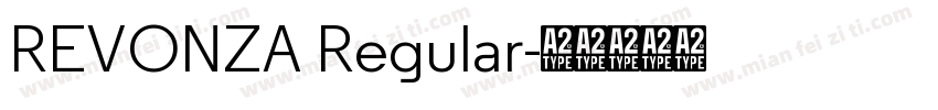 REVONZA Regular字体转换